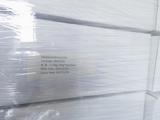 Bao bì tùy chỉnh chất lượng thực phẩm dầu lọc bột Magnesium silicate Adsorbent CAS 1343-88-0